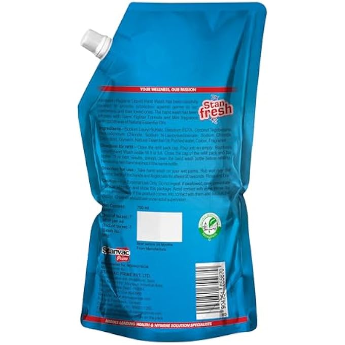 Stanfresh LIQUID HAND WASH - MINT 750ML (PACK OF 2) - Image 3